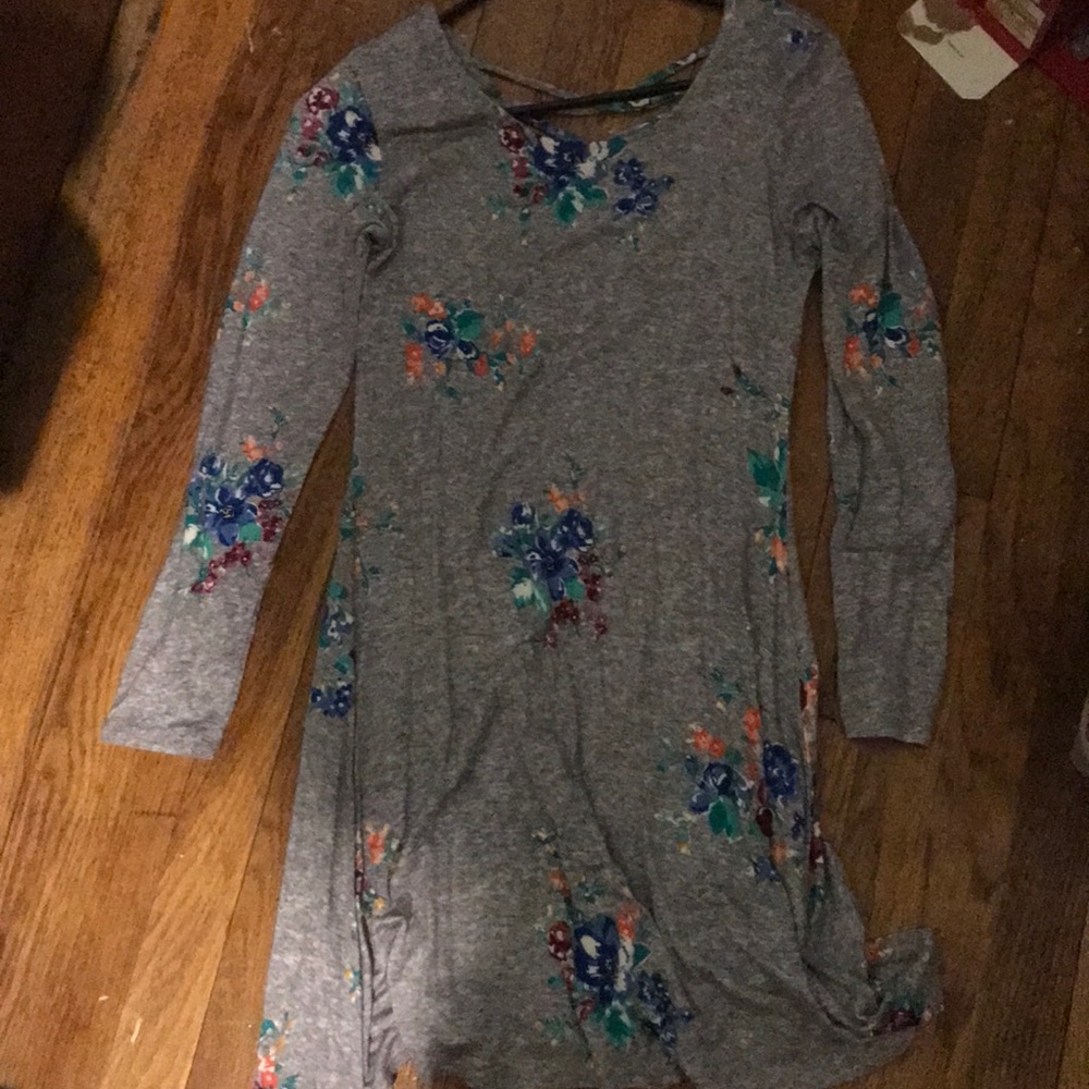 Cute Floral Long Sleeve Dress